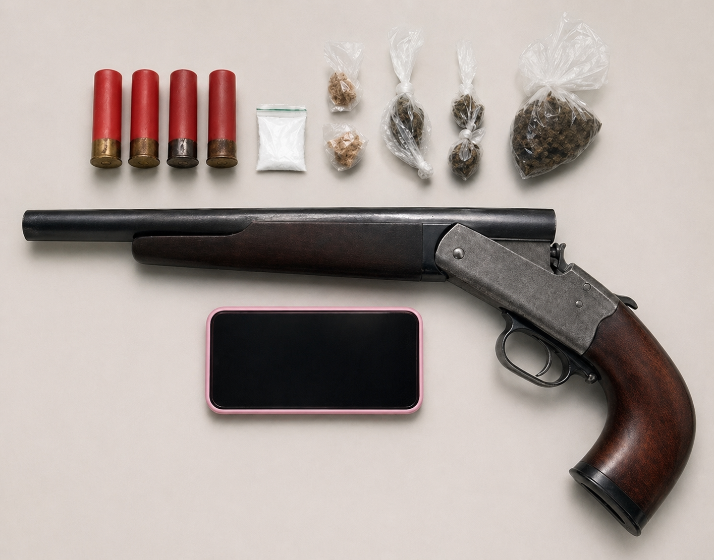 Jovem é detido com drogas, arma e munições em Chã Grande