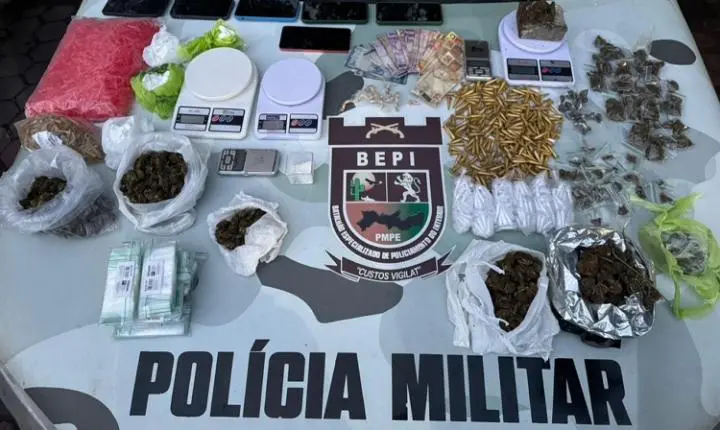 Polícia apreende drogas e prende quatro em Tamandaré